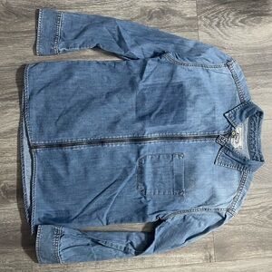 Zara Blue Lightweight Shirt Jacket